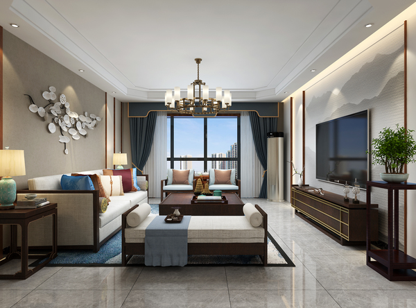 京水花園170平新中式風格