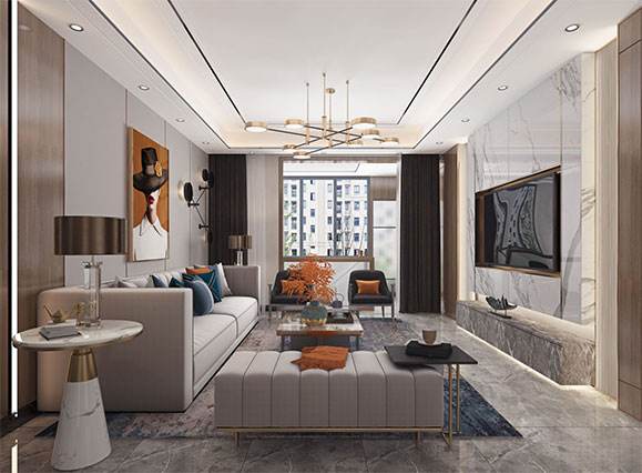 濮陽榮域上鏡120平現(xiàn)代輕奢風(fēng)格裝修效果圖