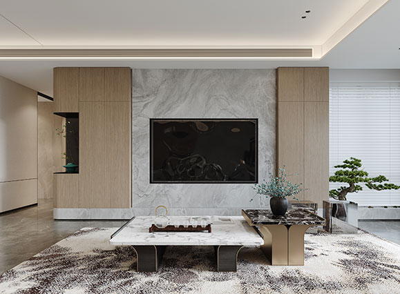 名門紫園230平現(xiàn)代中式風(fēng)格裝修效果圖