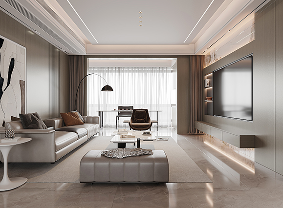 鳳凰悅府171平現(xiàn)代風(fēng)格裝修效果圖