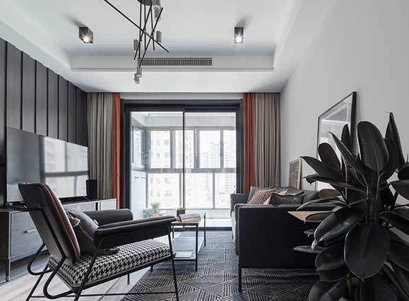 出版社家屬院94平現(xiàn)代簡(jiǎn)約風(fēng)格兩居室裝修效果圖