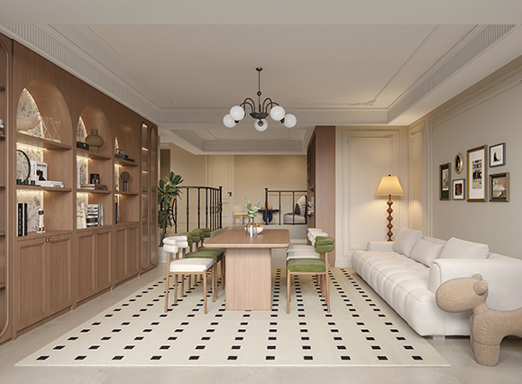 太極公館180平美式風(fēng)格四居室裝修效果圖