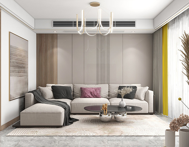 公園道104平現(xiàn)代原木風(fēng)格三居室裝修效果圖