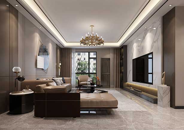 石橋別墅300平輕奢風格裝修效果圖
