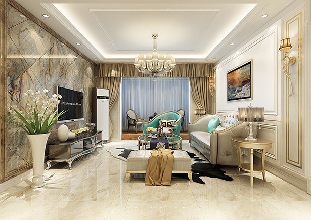七里香堤139平簡(jiǎn)歐風(fēng)格裝修效果圖