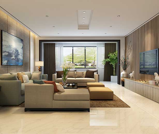 正商鉑鉆195平新中式風(fēng)格裝修效果圖