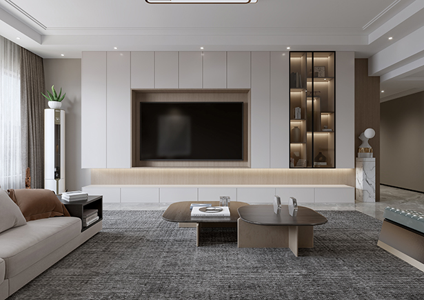 審計(jì)廳家屬院180平意式輕奢風(fēng)格裝修效果圖