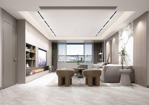 鴻園玉蘭苑160平現(xiàn)代簡(jiǎn)約風(fēng)格裝修效果圖